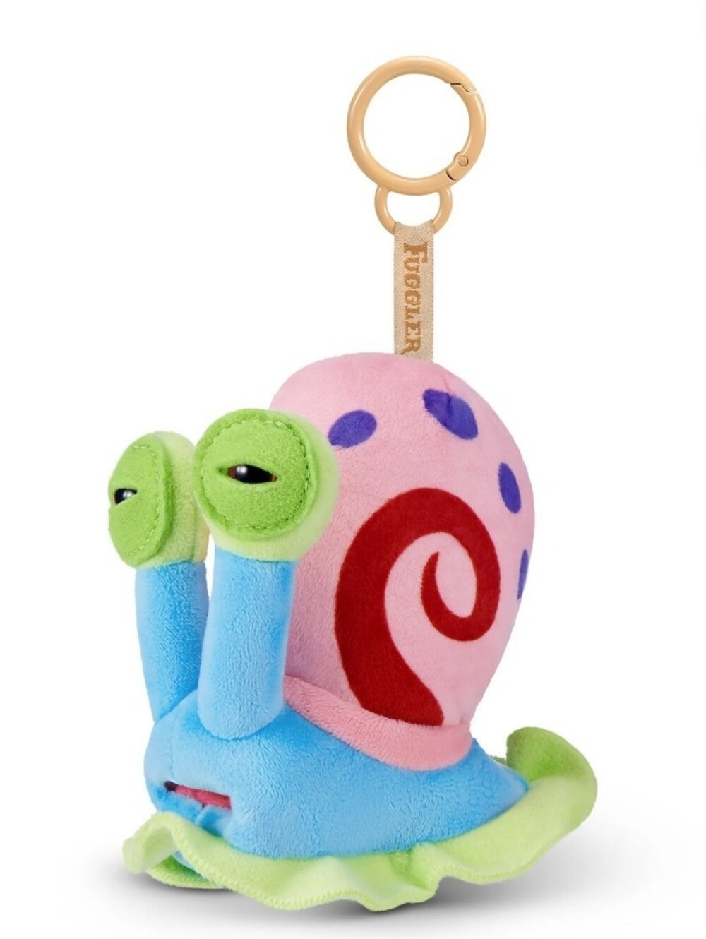 Fuggler X Spongebob Squarepants Plush Keychain - Gary The Snail
